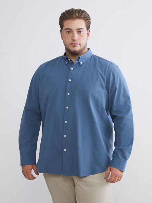 Regular Fit Uzun Kollu Poplin Erkek G?mlek