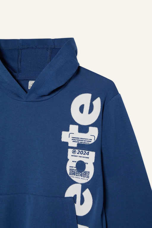 Kap__onlu Kanguru Cepli Bask_l_ Sweatshirt Erkek _ocuk - Defacto фото 8