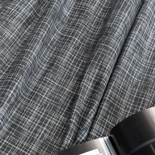 Пододеяльник 1,5-спальный, бязь Комфорт (Контур, темно-серый) - Ивановотекстиль фото 3