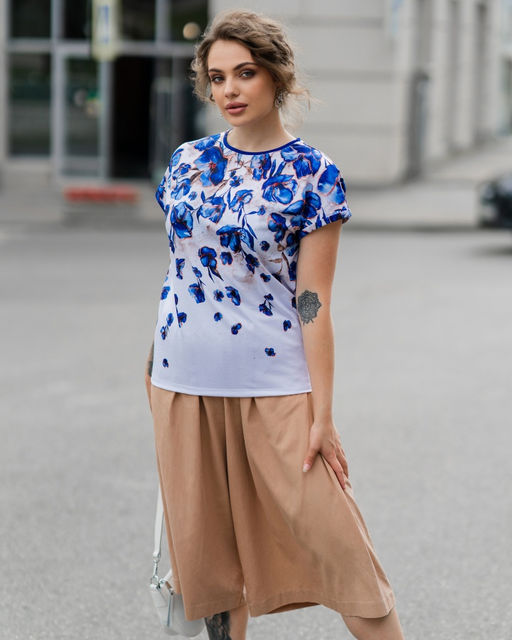 Футболка с манжетом на рукаве 16.3 * - Elena sorti фото 10
