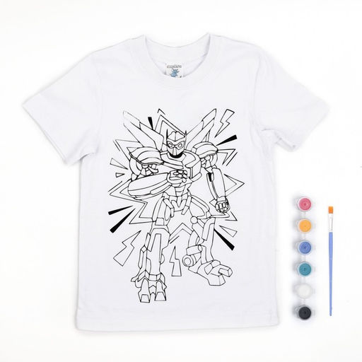 Набор для творчества Футболка-раскраска, «Робот», размер 128 - 134 см