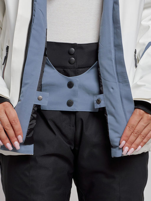 Горнолыжный костюм женский зимний белого цвета 03350Bl - Chunmai фото 10