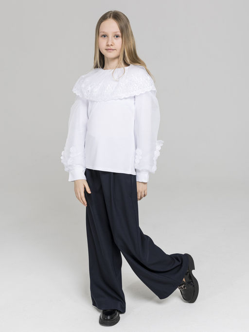 Блузка для девочек - Синий мир фото 2