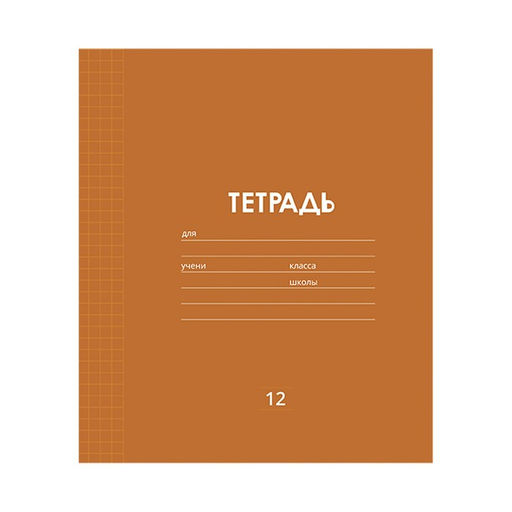 Цена за 10 шт. Тетрадь 12 листов в клетку Однотонная Классика Линовка, обложка мелованная бумага, ВД-лак, блок офсет, МИКС - Calligrata фото 6
