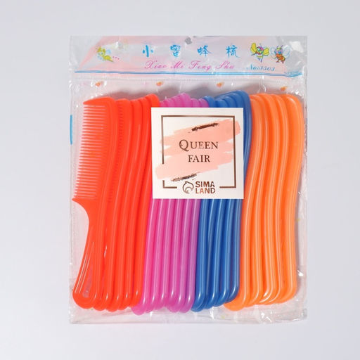 Цена за 14 шт. Расчёска с ручкой, 14×3.2 (±1) см, фасовка 20 шт., МИКС