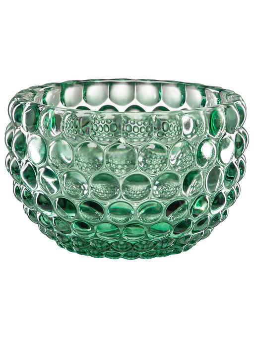 Горшочек д/меда 300 мл 11*11*13,5 см "Пузырьки" зеленый