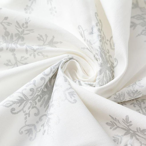 Скатерть новогодняя «Этель» Серебряные снежинки 149×110 ±3 см, 100%хл, 190 г/м²