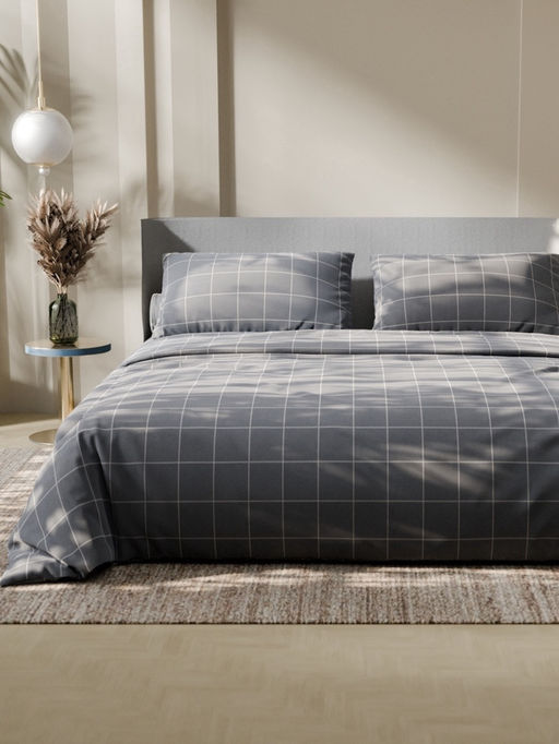 Постельное бельё 2-спальное «Этель. Клетка», бязь