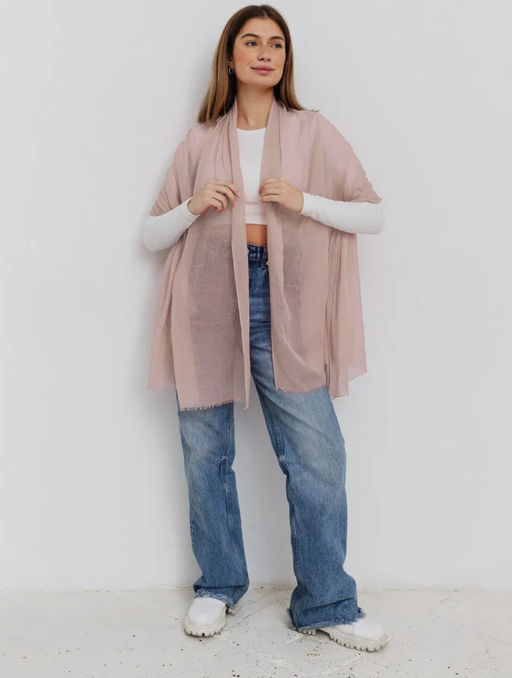 K13581 Палантин 90/180 хлопок ТМ_БЕЖЕВЫЙ