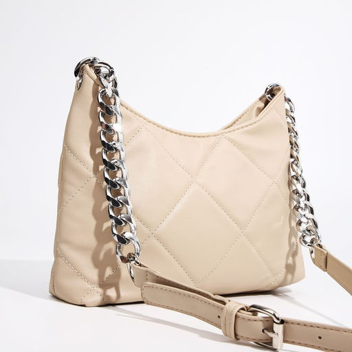 Сумка-багет на молнии, цвет бежевый - Simaland фото 4