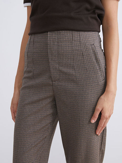 Havu? Kesim Kazaya?? Desenli Kad?n Pantolon