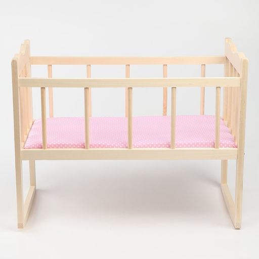 Кровать - качалка для кукол, большая, 50×30×45 см