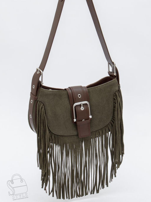 Сумка женская кожаная 99057-1NN wine khaki Natale Navetta в Новосибирске