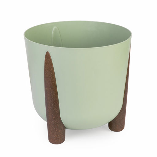 Горшок Жардин 9л d26 с дренажной вставкой, оливковый (уп.4)