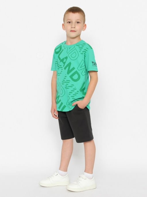 CRB wear/CWKB 63706-37-387 Футболка для мальчика,зеленый/Ex.Cherubino  фото 3