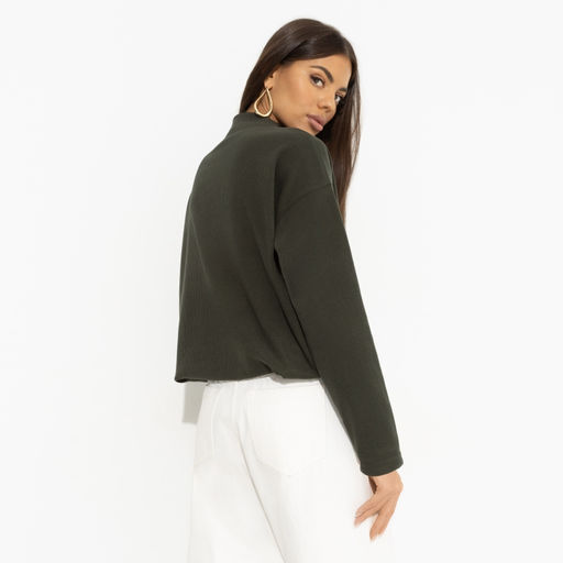 Джемпер со сборкой Долгожданное приглашение (green) - Charutti фото 11