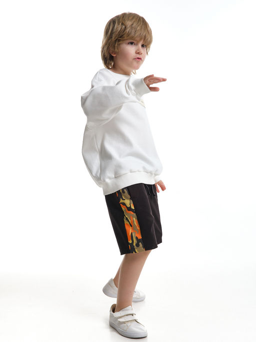 Шорты для мальчика 22-3458 черный | горчичный - Mini maxi фото 26