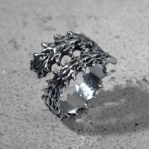 Кольцо Сколопендра, цвет чернёное серебро, безразмерное - Qf фото 2