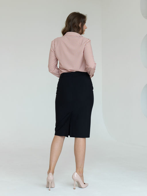 юбка прямого силуэта, на подкладке - Трика фото 3