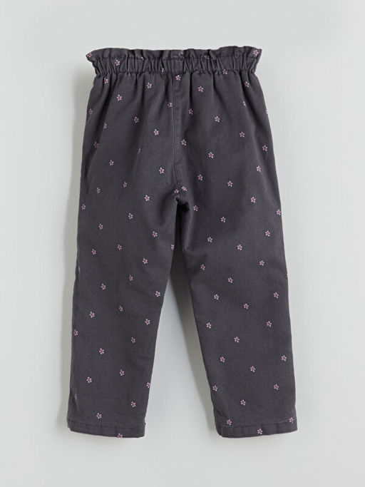 ?i?ekli Polar Astarl? K?z ?ocuk Jean Pantolon