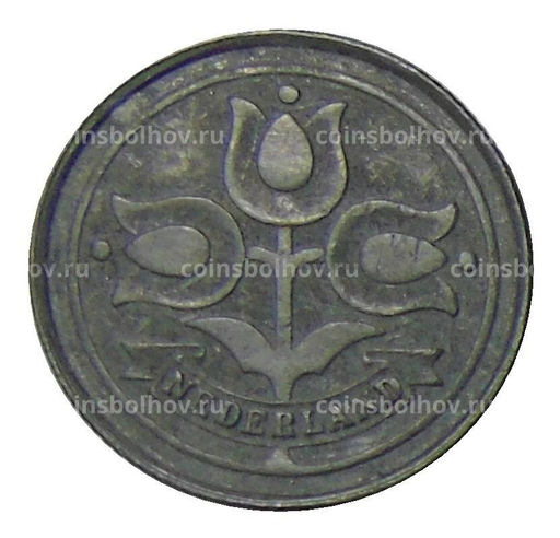 Монета 10 центов 1941 года Нидерланды