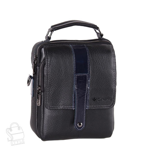 Сумка мужская кожаная 67716 black Zinimxs  в Новосибирске