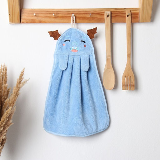 Салфетка декоративная Доляна Дракончик 25х34 см, 280 г/м2 микрофибра, 100% п/э