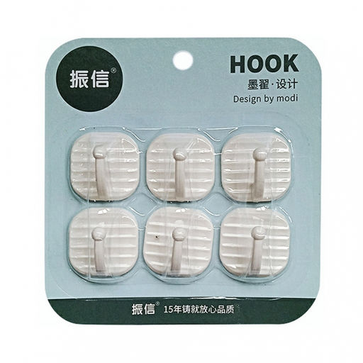 Крючки самоклеящиеся 6 шт GARNET GR-OLA07-38 (112594)