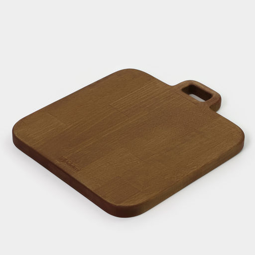 Доска деревянная для подачи «Авторская», с ручкой, 24×28×1.8 см, берёза