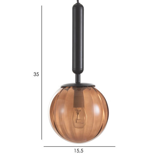 Светильник BayerLux «Джавиер» Е14 40 Вт черно-янтарный 15×15×35-185 см