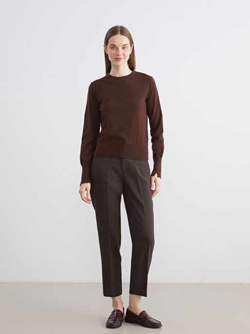 Bisiklet Yaka Kad?n Triko Kazak