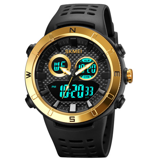 Часы наручные Skmei мужские электронные спортивные 2014gold-black