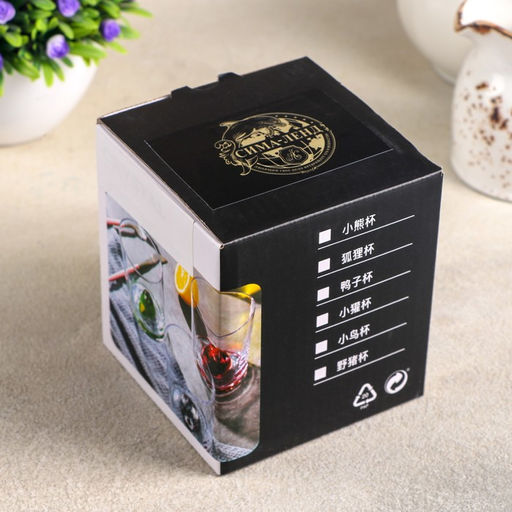 Стакан стеклянный для виски «Ку-ку», утка, 250 мл