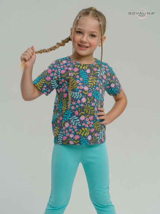 Костюм Мун розовые колокольчики-мятный - Sovalina фото 7