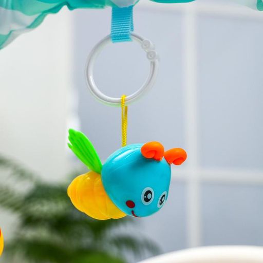 Развивающий коврик Жирафик, с пианино, голубой - Simaland фото 3