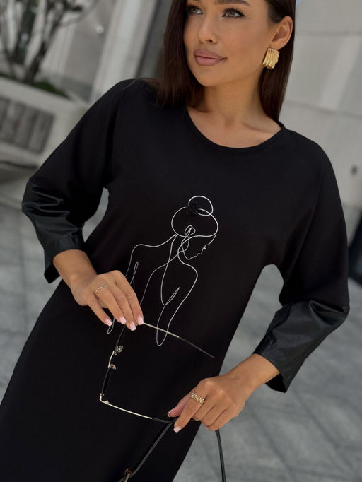 Платье DilanaVIP 2117 черный - Dilana vip фото 5