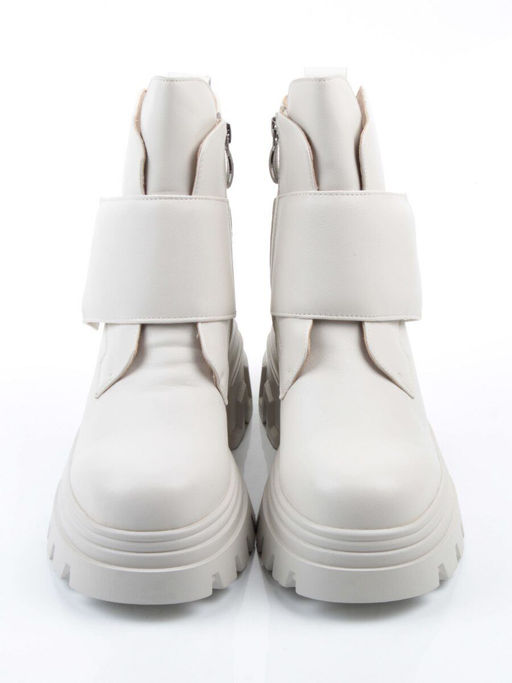 04-PAS148-2Z MILK Ботинки зимние женские (натуральная кожа, 100% шерсть)