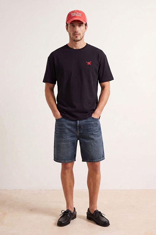 Siyah Oversize Yenge_ Nak__l_ %100 Pamuk T-Shirt TMNSS26TS00047 - Trendyolmilla фото 2