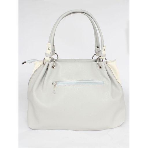 Сумка женская искусственная кожа ADEL-315/ММ, 1отд, плечевой ремень, серый/беж св флотер 259827 - Adelia фото 2