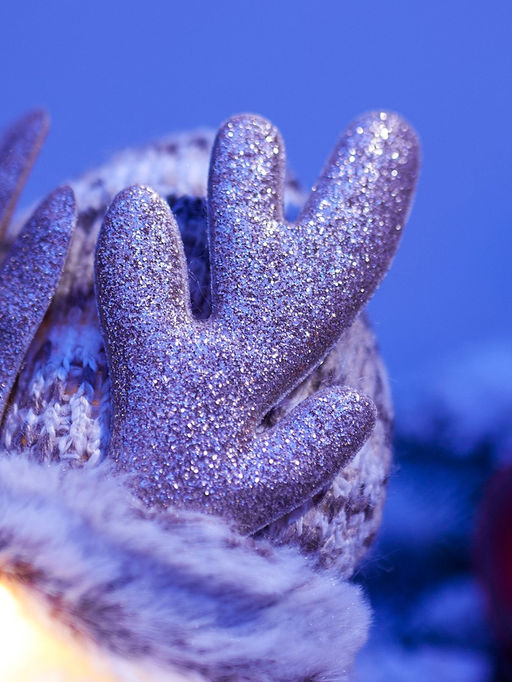 Фигура текстиль «Гном лосяш» 33 см, 1 LED, от батареек AG13×3, свечение тёплое белое