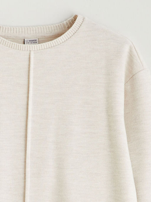 Bisiklet Yaka K?z ?ocuk Sweatshirt ve E?ofman Alt?