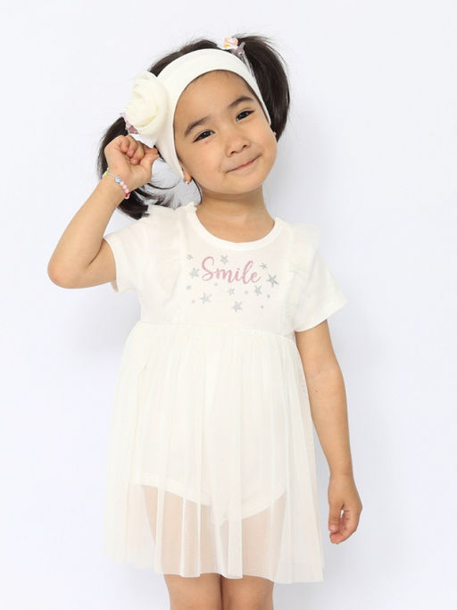 CRB wear/CWNG 40063-21 Боди-платье для девочки,экрю/Ex.Cherubino фото 4