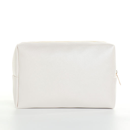 Косметичка дорожная на молнии, цвет белый