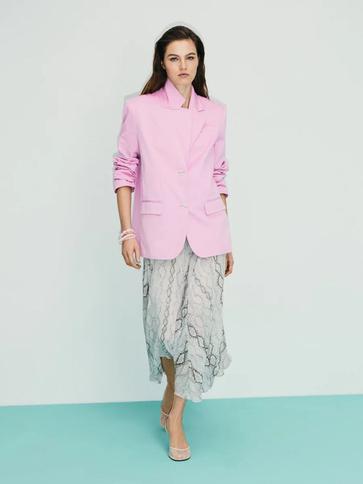 Юбка миди со змеиным принтом / Zarina