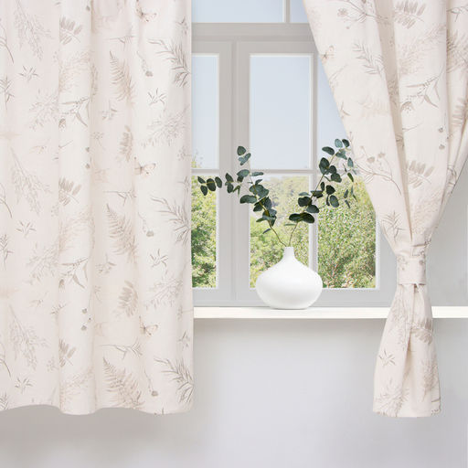 Комплект штор для кухни с подхватами Этель Flower herbarium, 149×180 см - 2 шт.