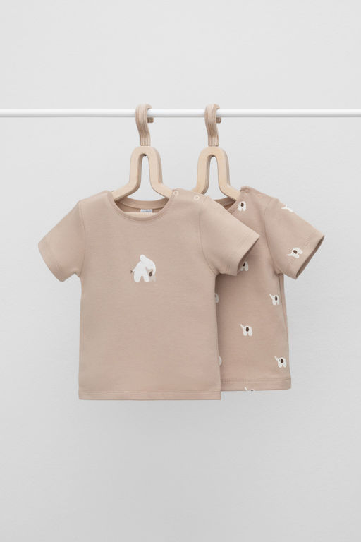 К 301156-2уп/темно-бежевый,мини слоники фуфайка яс - Crockid фото 6