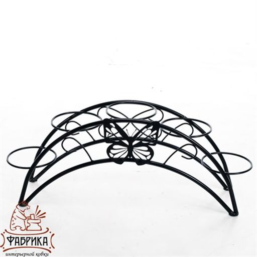 Подставка для цветов на подоконник 41-942B на 5 цветков - Фабрика интерьерной ковки фото 4