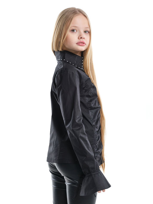 Рубашка для девочки черная 33-92531 черный