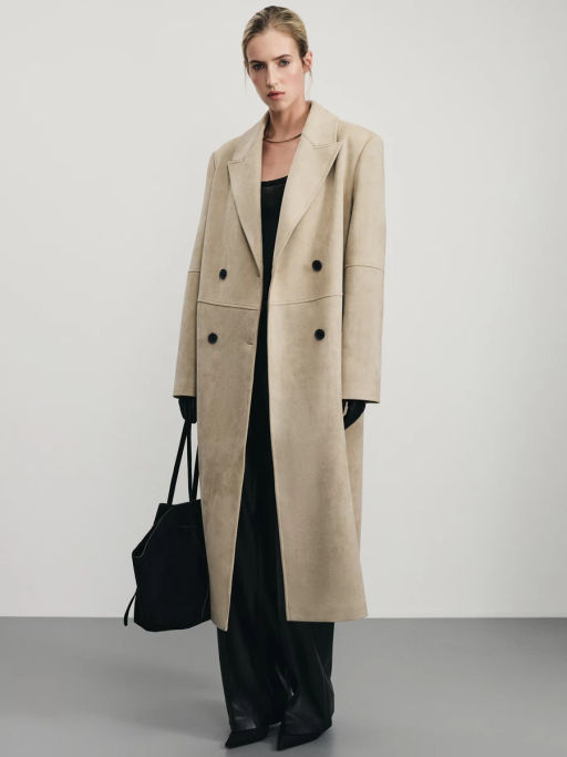 Пальто из искусственной замши / Zarina