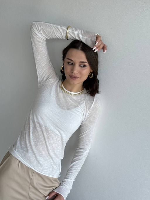 лонгслив паутинка  , ХЛОПОК С ЛАЙКРОЙ - Knitka wear фото 25